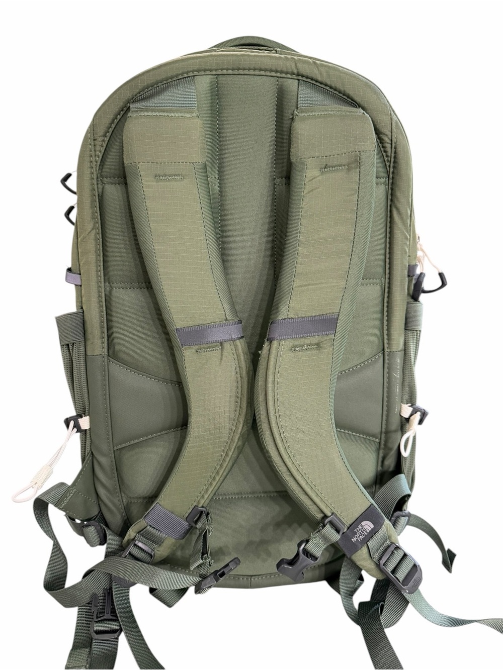 The North Face Borealis Olive Green Men's Backpack with Bungee Front - Picture 4 of 11